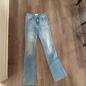 Frame Denim Light Blue Le Mini Boot Flare Jeans